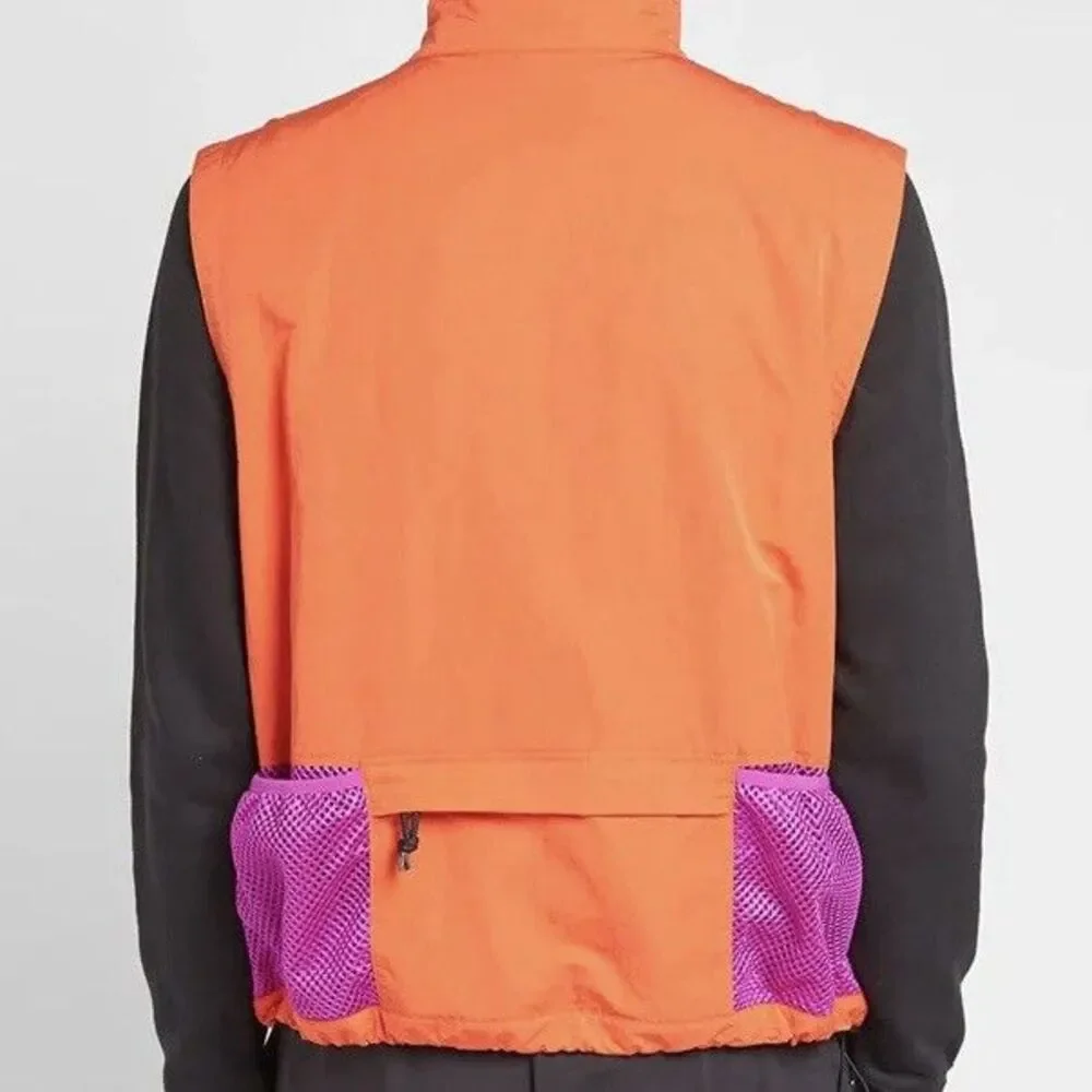 Nike ACG Men's Size L Habanero Red Vivid Purple Outdoor Full-Zip Utility Vest